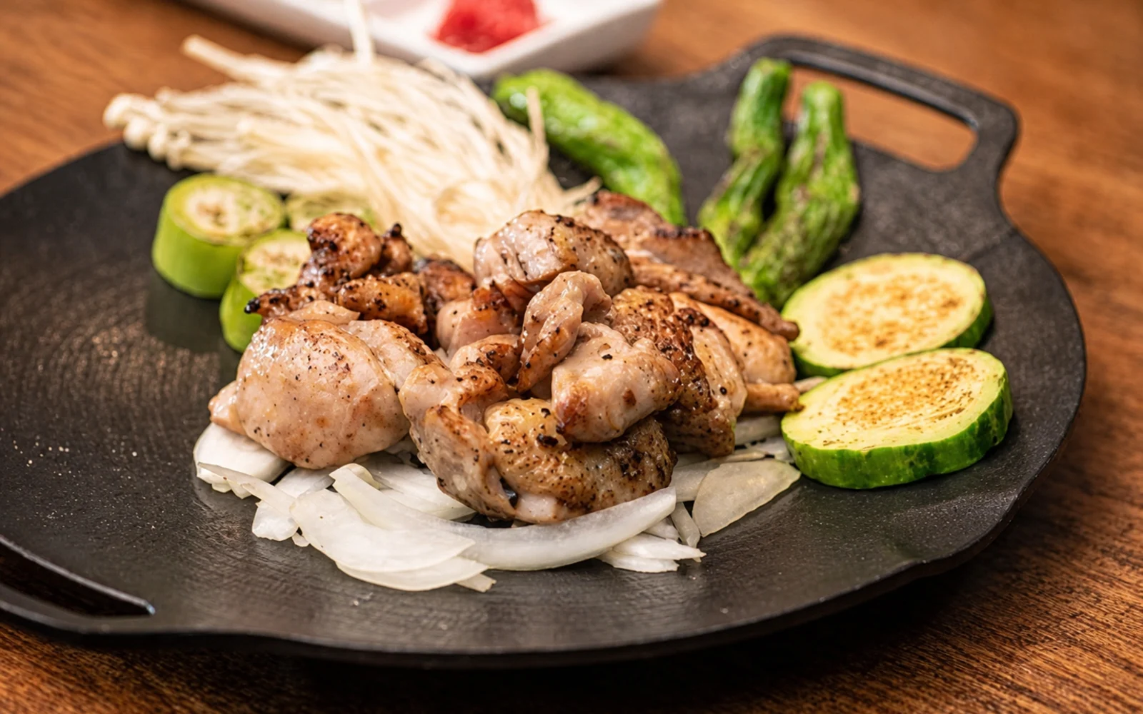 Chicken thigh zaruyaki